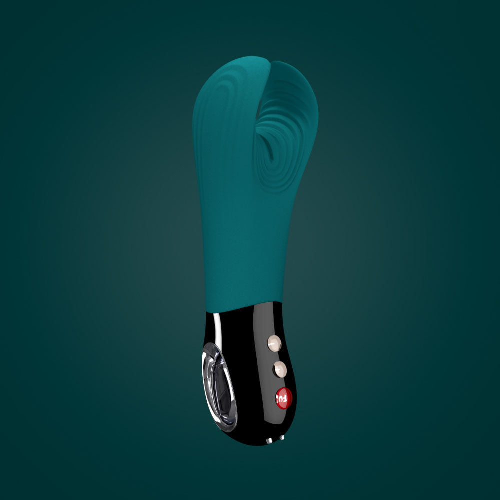 Fun Factory MANTA deep sea blue-black - Deep Sea Blue 18 cm USB Rechargeable Mens & Couples Vibrator